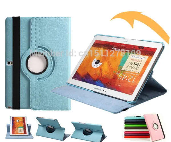 

For Samsung Galaxy Note 10.1 inch 2014 Edition Tablet P600 P601 P605 case Leather 360 Degree Rotating Stand Cover Free Shipping