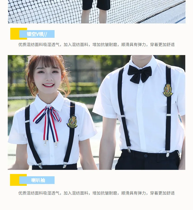 Подростковая школьная Униформа s комплект Для женщин летние шорты рукавом Топ и юбка для девочек моряк одежда школьная Униформа плюс