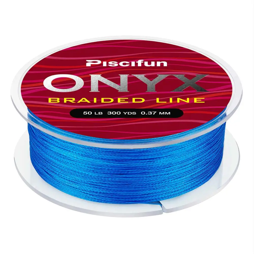 Piscifun Onyx 274 м плетеная леска супер сильная многоволоконная износостойкая линия 6-50LB 4 нити 65-150LB 8 нитей - Цвет: Blue