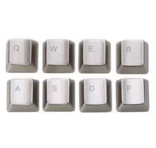 Wholesale Metal Keycap QWERASDF 8 Key Cap For Cherry MX Switches And Kailh Switches Mechanical Keycaps