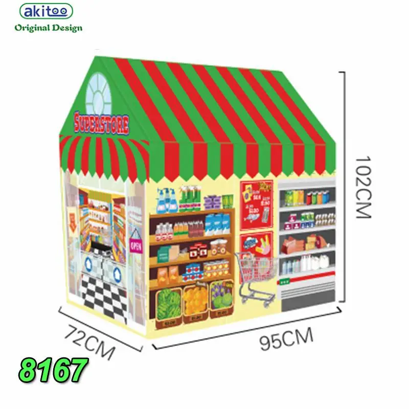 Akitoo новые игрушки для детского сада детские палатки домашние и уличные юрты игровой дом принцессы маленький дом замок детские палатки - Цвет: 8167