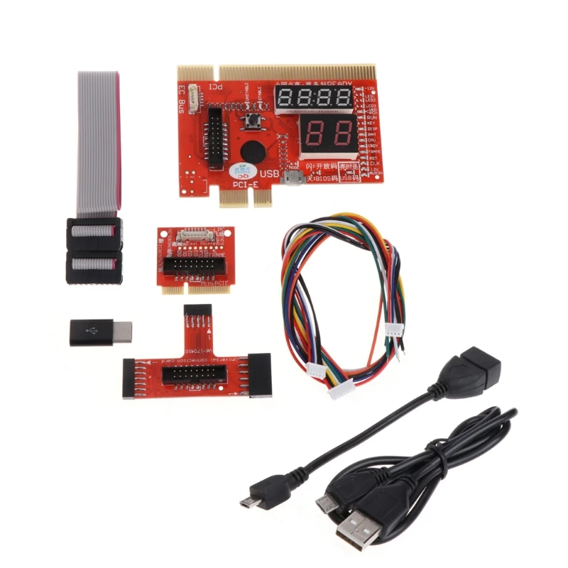 

KQCPET6 V6 Type B Debug Desktop Laptop Computers Mobile Phone Diagnostic Card For PCI/PCIE/LPC/MiniPCI-E/EC