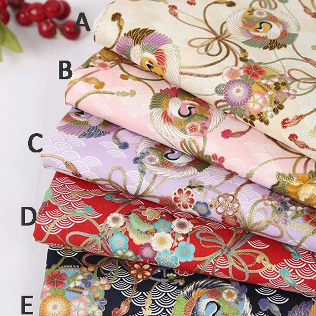 50x110CM Cotton Fabrics Traditional Japanese Fabric Handmake DIY