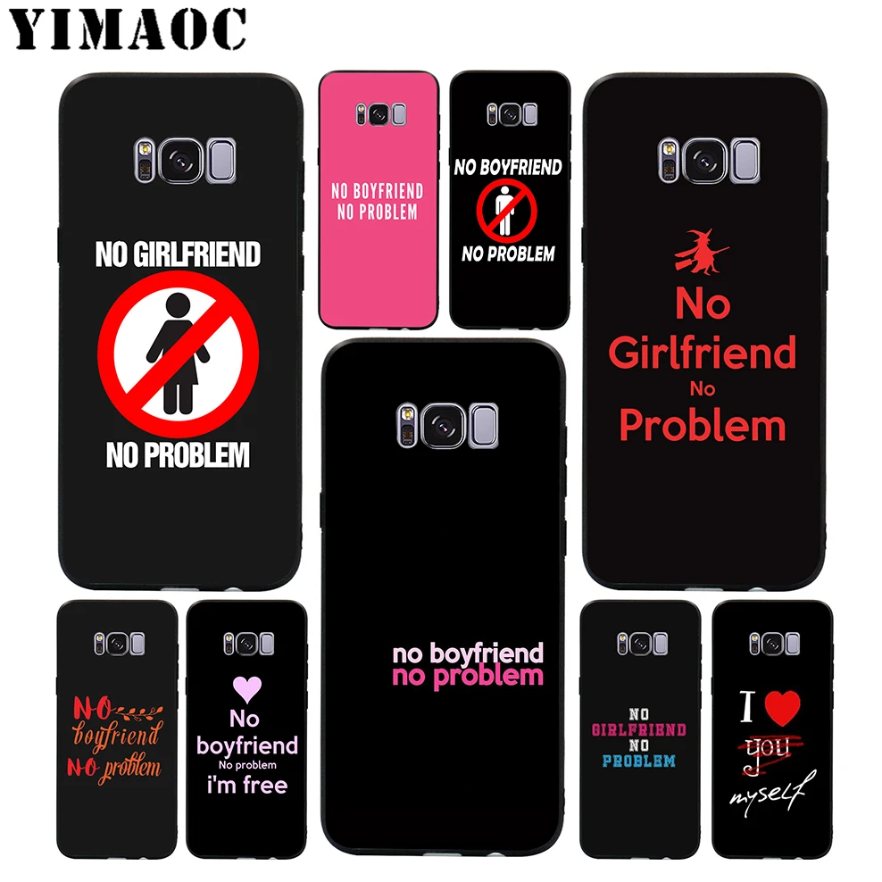 YIMAOC Boyfriend Girlfriend Couple Soft Case for Samsung Galaxy S10 S10e S9 S8 A6 Plus S7 S6 Edge A7 A5 A3 J6 Note 9 8 |