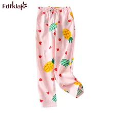 Повседневная Новая Домашняя одежда с принтом, штаны, Осень-зима, пижамные штаны, женская одежда для сна, длинные штаны, хлопковые домашние пижамные штаны, женская ночная одежда