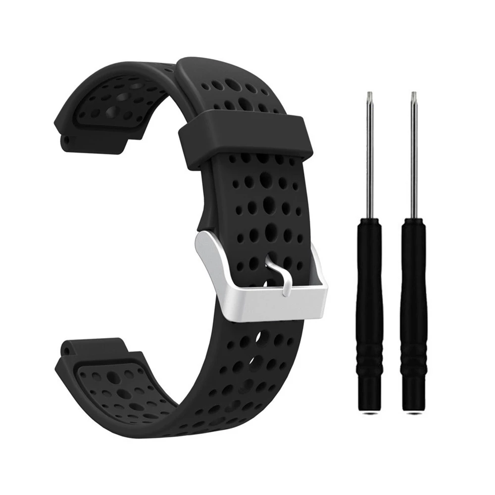 Silicone Wrist Band Watch Strap for Garmin Forerunner 220 230 235 630 620 735 Approach S20  S5 S6 Smart Watch Accessories sport silicone wrist strap for garmin forerunner 235 220 230 620 630 735xt watch band watchband bracelet accessories