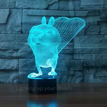 Новое поступление ночник украшение для стола 3D светодиодный свет атмосфера спальни детские сенсорные лампы освещение как подарок ребенку