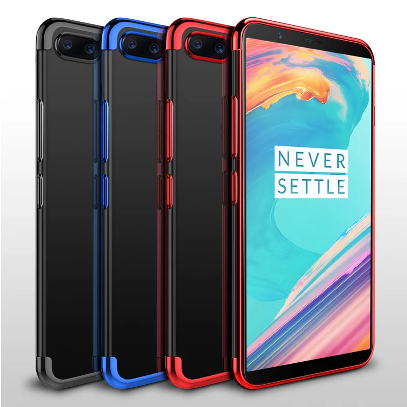Plating TPU Cases Fashion 3IN1 Design Ultra-thin Soft Case Cover for OnePlus 5 5T iPhone X 7 Plus 8 6 6S |