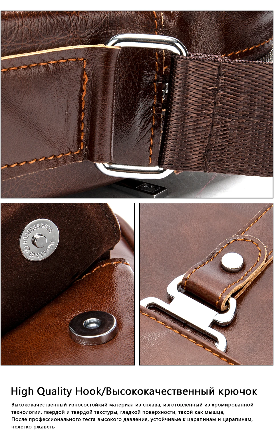 Men 's Shoulder Bags Genuine leather Male Flap Crossbody Bag for Men Vintage Pockets Ipad Phone Messenger Handbags 25