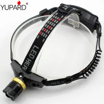 

YUPARD rechargeable AAA/18650 Headlamp 5W 500 Lumens Q5 LED 3 Mode Waterproof Headlamp Zoomable Headlight Hiking Camping