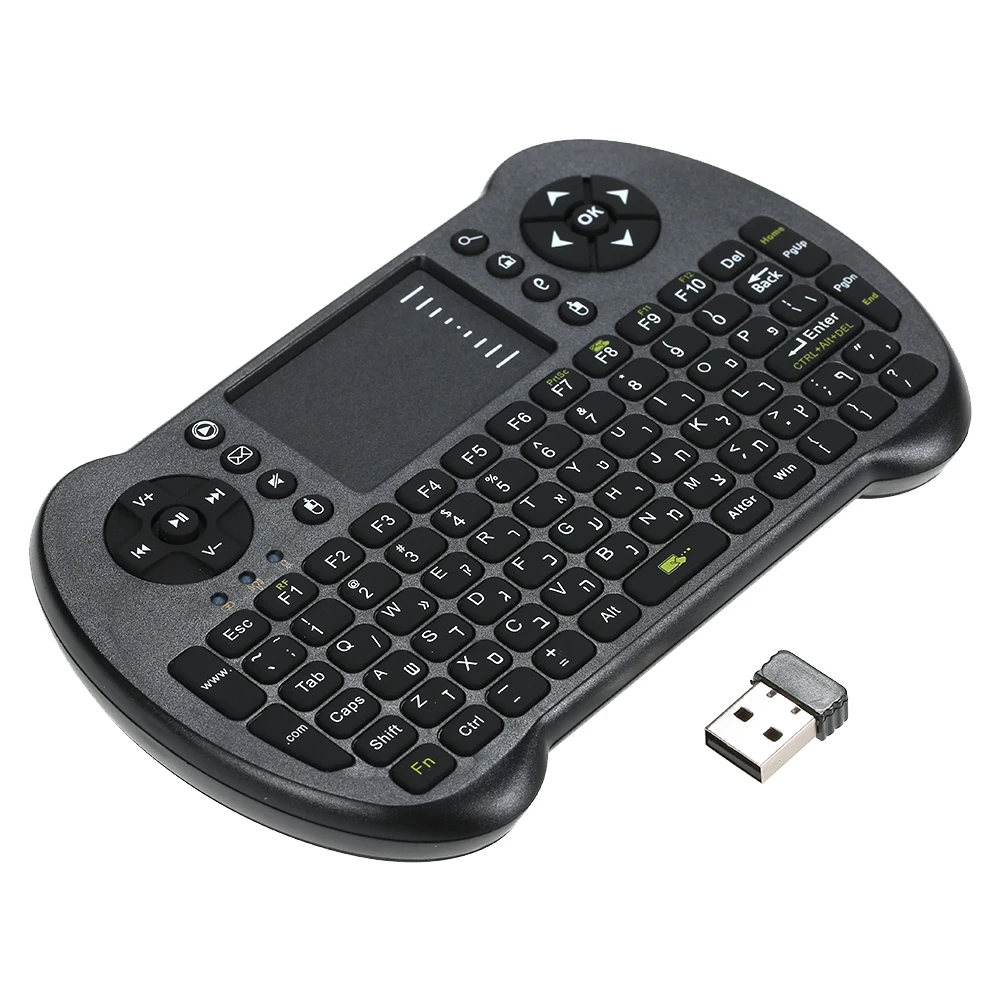 2 4G мини USB беспроводная многоязычная версия клавиатуры и Air Fly мышь Пульт