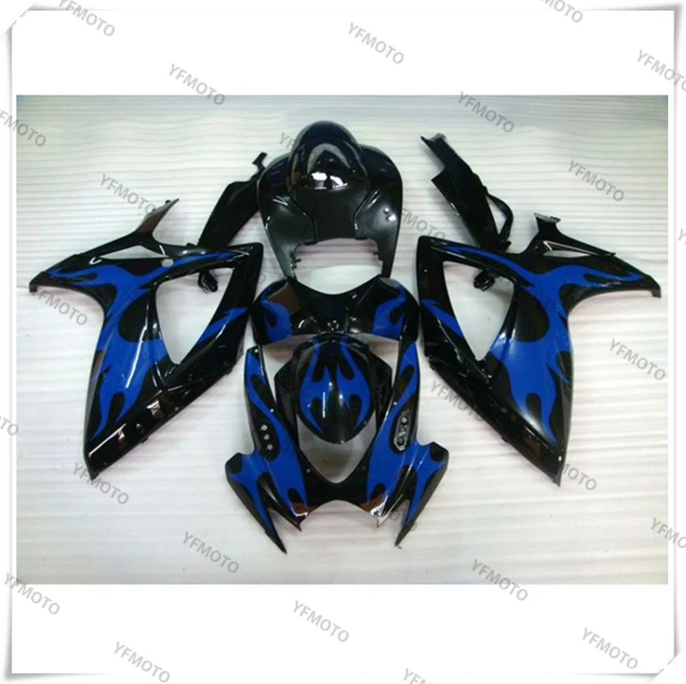 

Motorcycle ABS Blue Fire Fairing Body Work Cowling For SUZUKI GSXR600-750 GSXR 600 750 K6 2006-2007 +4 Gift