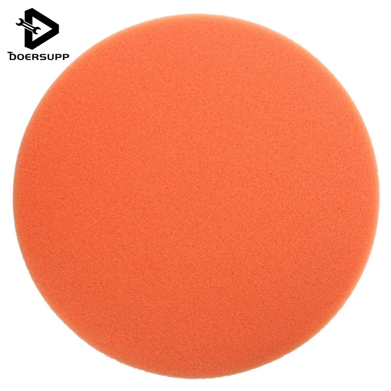 

New Arrival 1Pc 180mm 7 Inch High Gross Buffing Polishing Pad Kit For Car Polisher Orange Flat