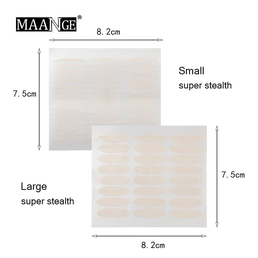MAANGE 240 шт./лот, 3D двухсторонняя невидимая паста для век, украшение для больших глаз, крепкая наклейка, самоклеющаяся лента для глаз, инструмент