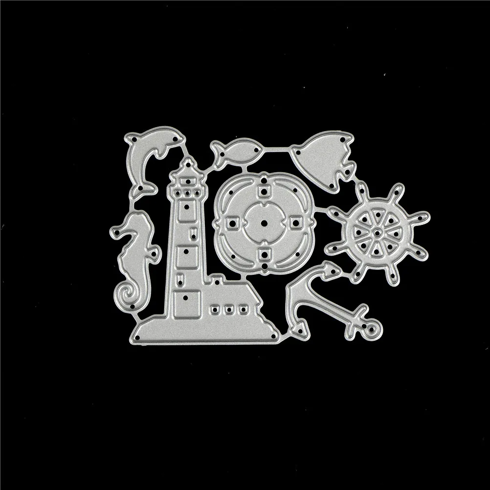 

Ocean Rudder Metal Cutting Dies For Scrapbooking Stencils DIY Album Cards Decoration Embossing Folder Die Cuts Template 7.4*5cm