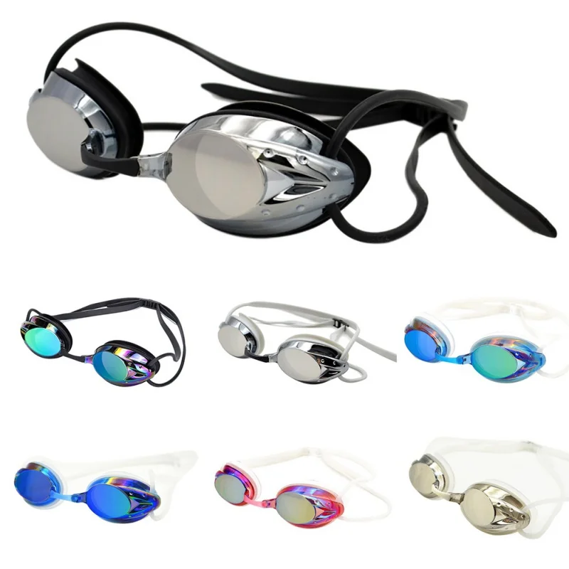 Регулируемые плавательные очки Новые Профессиональные противотуманные УФ-защита для мужчин и женщин Водонепроницаемые силиконовые очки для взрослых