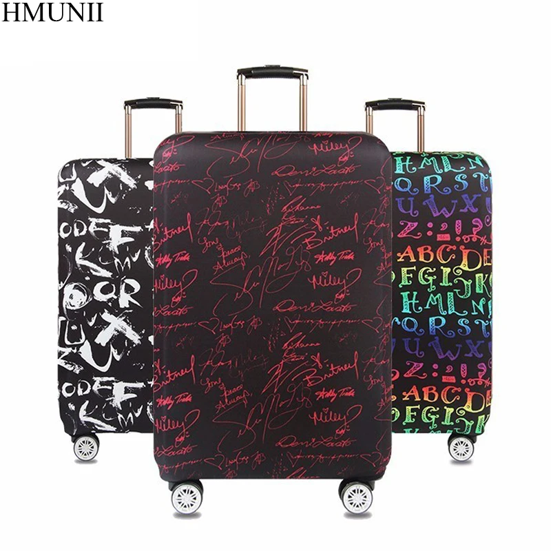 HMUNII чехол, плотный эластичный чехол для багажа, защитный чехол на молнии для 18-30 дюймов, чехол для багажника, чехол для путешествий, чехлы, сумки, A1-14