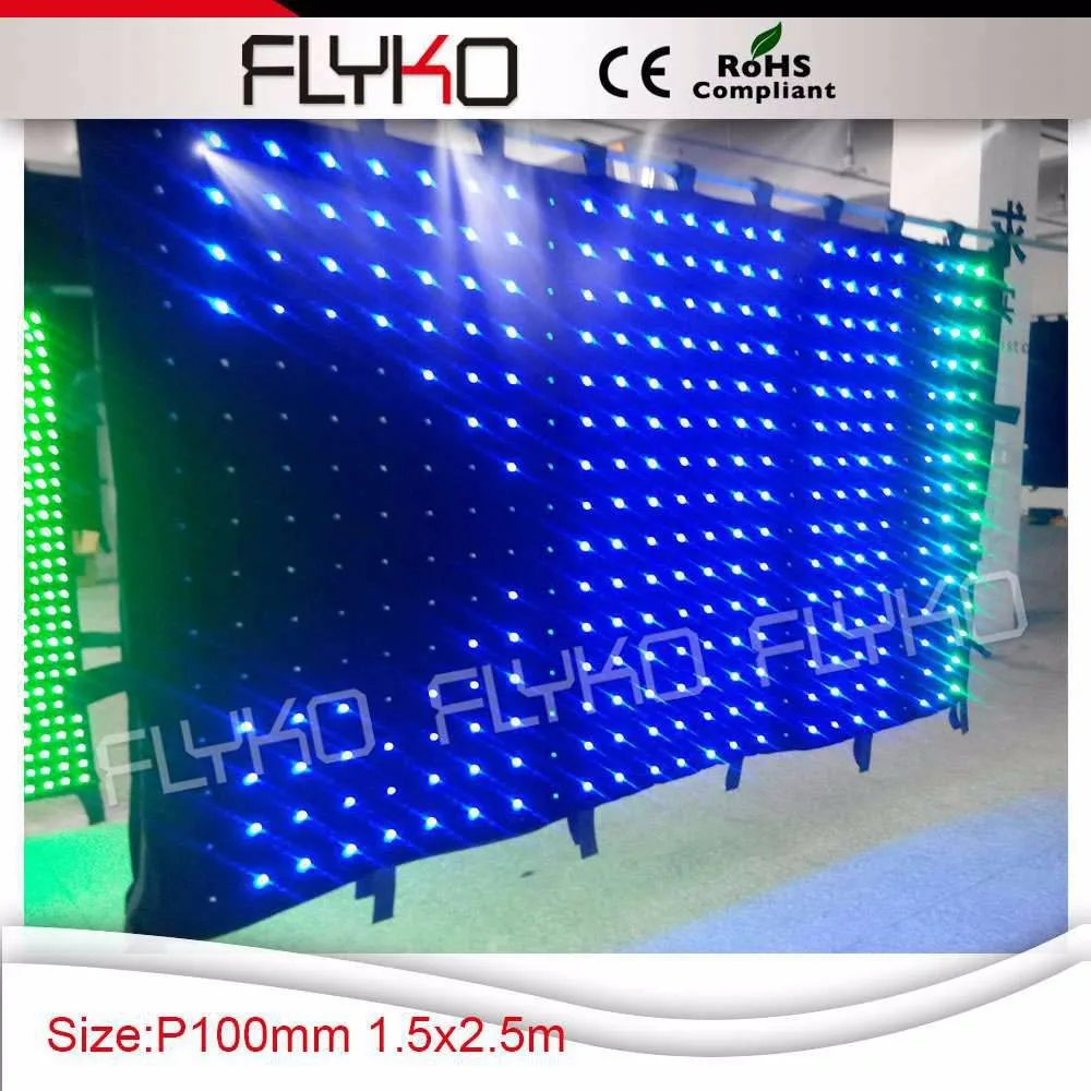 p10 led video curtain 4