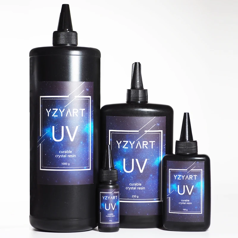 YZY ART UV Смола твердое ультрафиолетовое отверждение Смола солнечное лечение Активированный солнечный свет Kawaii Ремесла прозрачный тонкий/толстый тип