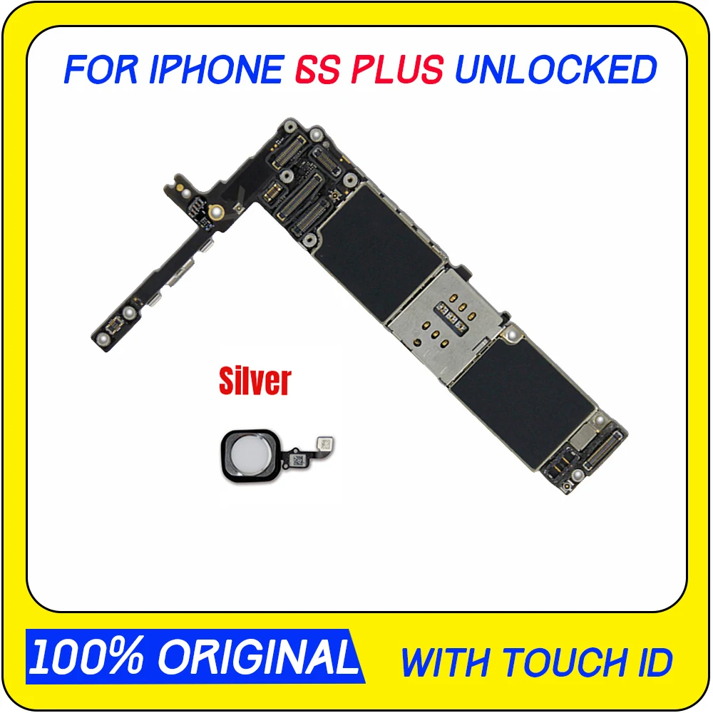 

Fingerprint yes or no For iPhone 6s plus Motherboard 100% Original Unlocked Logic Boards For iPhone 6s Mainboard 16GB 5.5 inch