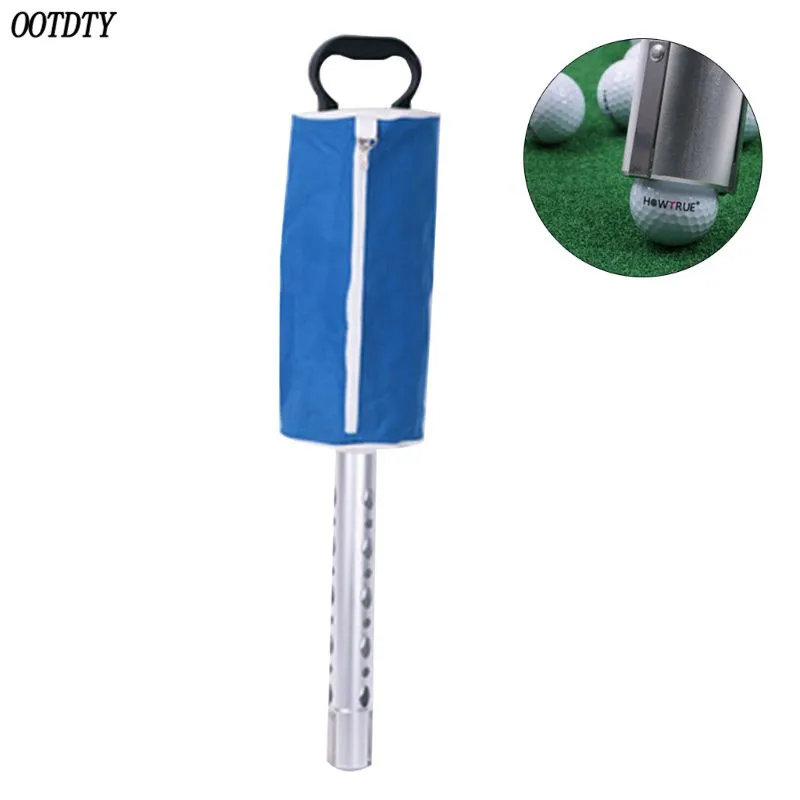 

OOTDTY Golf Ball Picker Shag Bag Putter Holder Storage Retriever Portable Ball Catcher Collector