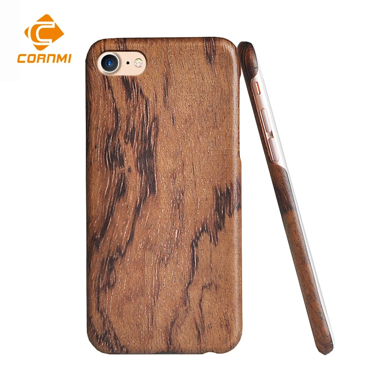 

CORNMI Luxury Case For iPhone 7 Wooden Cover 4.7 inch Slim Back Cover Phone Case Walnut Wooden Case