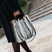 Роскошная брендовая сумка-ведро, классическая женская сумка со змеиным узором, модная женская сумка на плечо, женская сумка-мессенджер, bolsa feminina