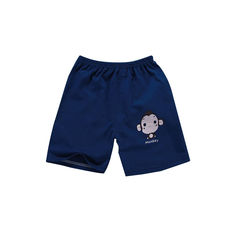 Летняя детская одежда шорты для мальчиков и девочек хлопковые шорты с принтом для малышей летние шорты для маленьких девочек - Цвет: Синий