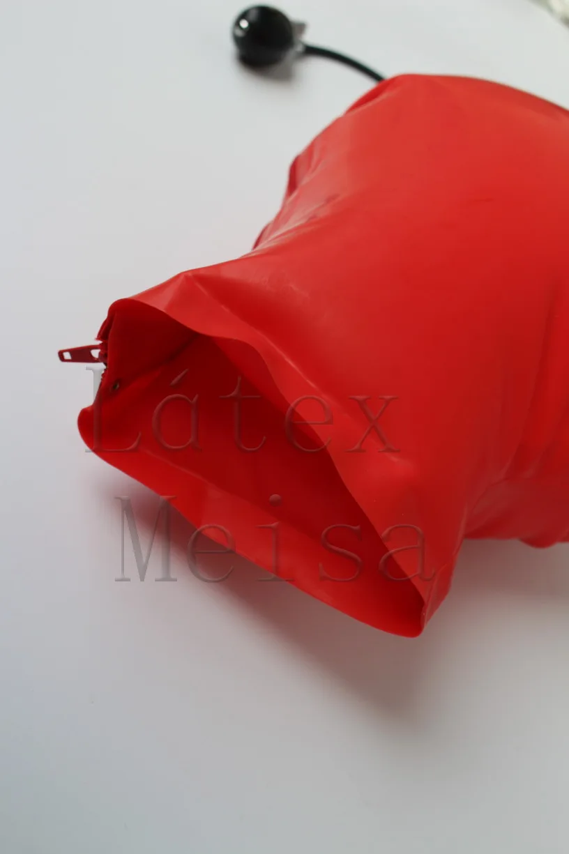 Новинка Латекс трубки красный латекс БДСМ с задней молнией и украшениями из 0,4 мм толщина листы из натуральной латексной материалов