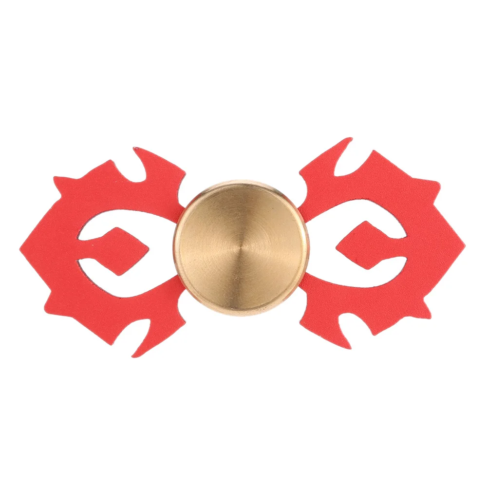Радуга Спиннеры красочные EDC, ручная вертушка золотой алюминиевый ABS figet вращающаяся блесна Топ анти-стресс антистресс игрушки - Цвет: Red