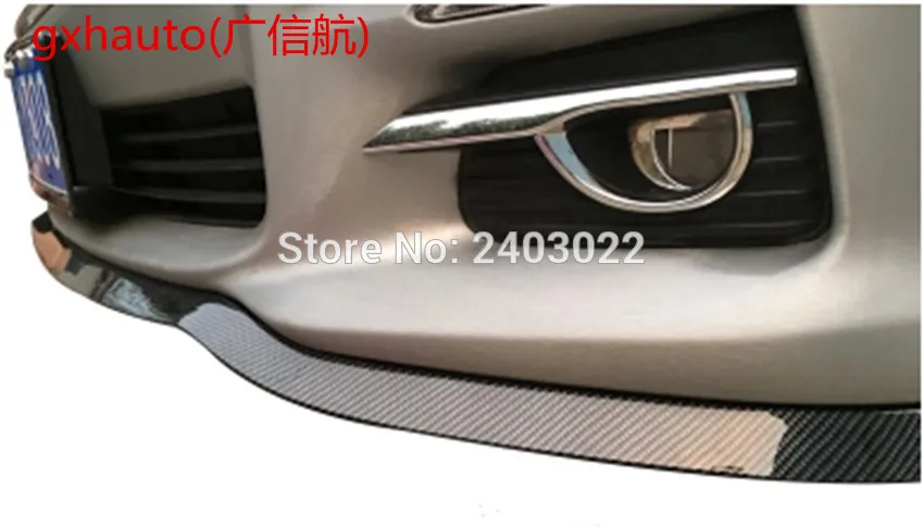 

For Maserati Fake Carbon Fiber Car Front Bumper Lip Spoiler Side Skirt Rear lip 2.5 meters
