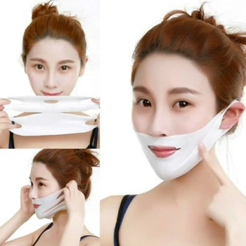 

1pcs 4D Double V Face Shape Tension Firming Mask Paper Slimming Eliminate Edema Lifting Firming Thin Masseter Slimming Product