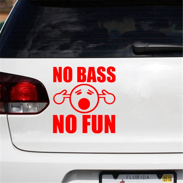 premie koolhydraat Gepland Ck3001#15*16cm No Bass No Fun Funny Car Sticker Vinyl Decal White/black Car Auto  Stickers For Car Bumper Window - Car Stickers - AliExpress