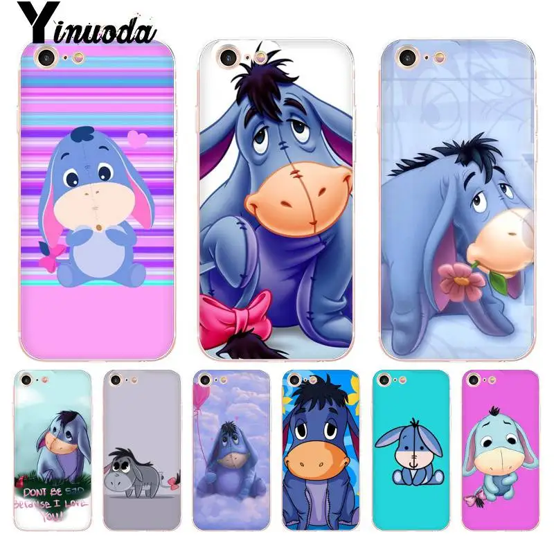 Yinuoda For iphone 7 6 X Case Baby Eeyore Eeyore Donkey