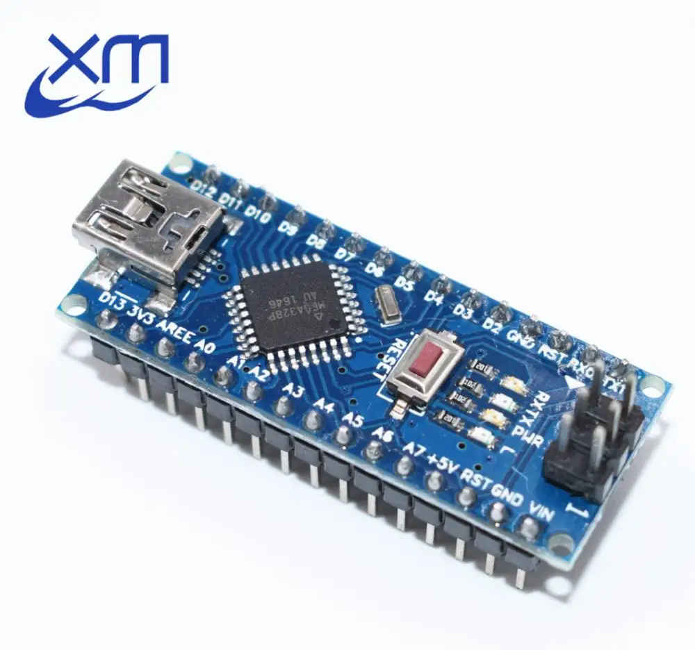 1 шт. Nano V3 3,0 контроллер совместимый nano CH340 USB драйвер без кабеля NANO V3.0 для Arduino - Цвет: Blue verison