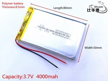 

3.7V 4000mAh 855080 805080 Lithium Polymer LiPo Rechargeable Battery cells For Mp3 Power bank