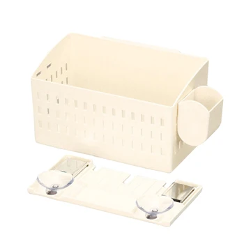 

PP Resin Storage Rack Suction Cup Magnetic Absorption Hanging Organizer Hanging Rack For Walls Washing Machine Refrigerator