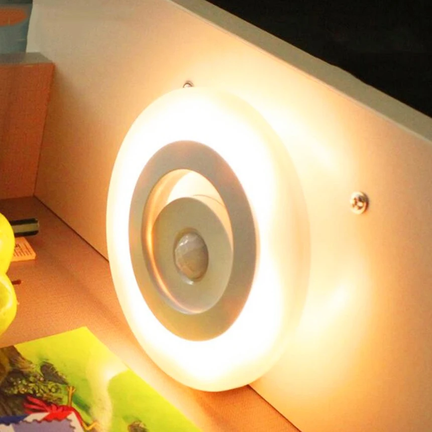 Motion Sensor LED Night Lights Energy Saving Light Control Automatic