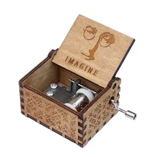 Старинная резная музыкальная шкатулка Игра престолов музыкальная шкатулка Крестный отец деревянная ручка тема музыка Caixa De Musica