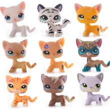 Original lps pet shop brinquedo frete grátis shorthair cocker spaniel great dane tigre gato lps figura de ação brinquedo para o presente da criança raro