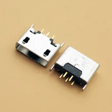 Smonisia 1000 шт. MK5P Micro USB AB Тип розетки 180 градусов по вертикали Тип Micro USB Домкраты