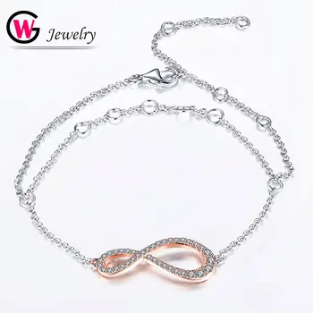

Multi-layer Charm Bow Bracelet Women 925 Silver Adjustable Elegant Pulseras Lady Link Chain Casps Bracelet Bowknot Party