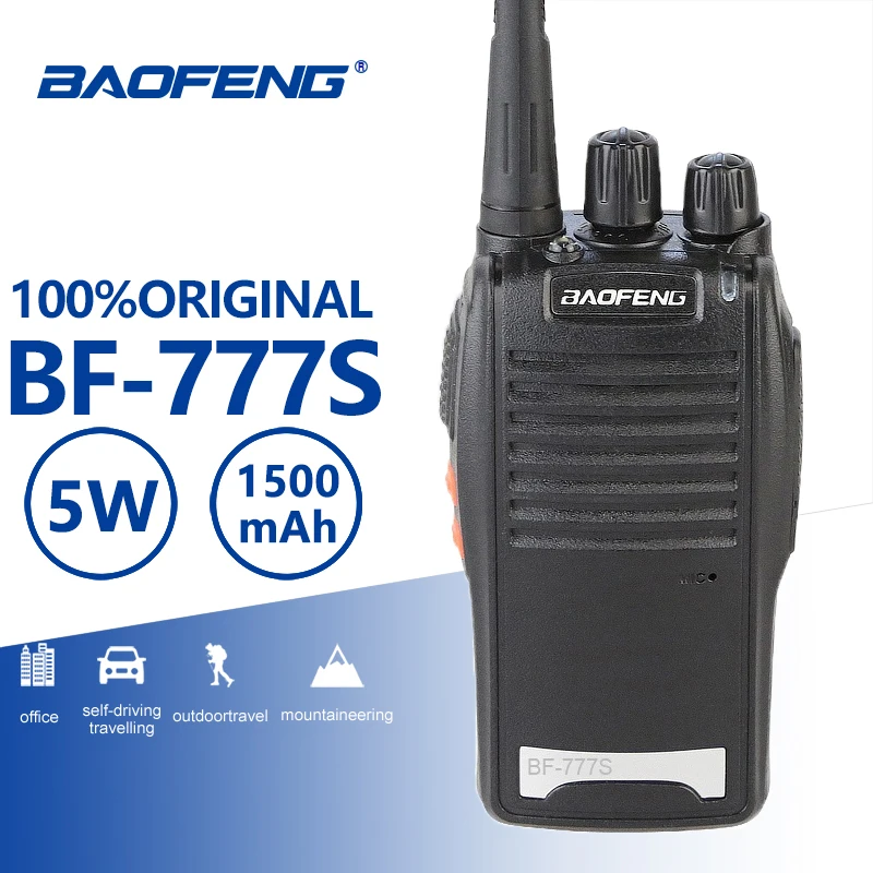 Baofeng BF-777S портативная рация UHF 400-470 МГц портативное радио коммуникатор передатчик КВ трансивер с BF-888s гарнитура