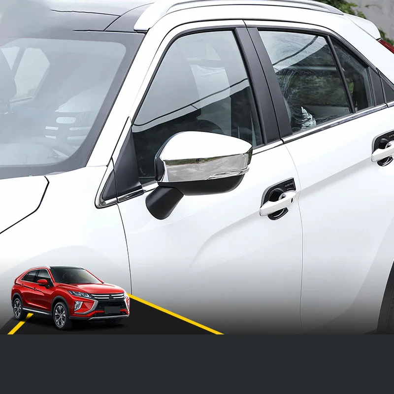 

Rear view mirror cover modified shell anti-scratch protection decorative strip sequins For Mitsubishi ECLIPSE CROSS 2018 2019