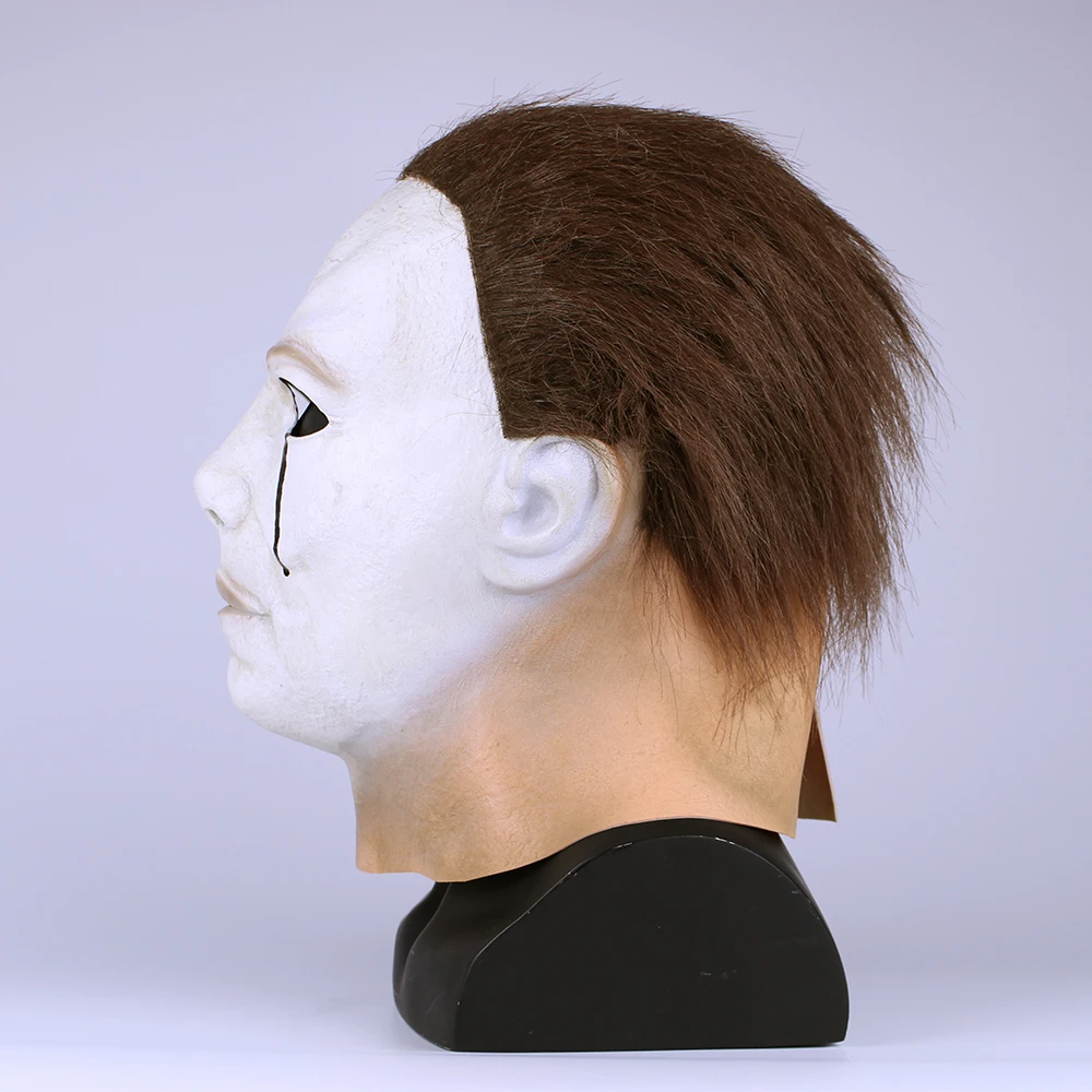 Scary MichaelMyers Mask Horror Movie Halloween Cosplay Adult Latex Party Mask (5)