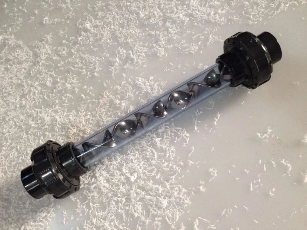 

pmma pvc static mixer from DN15-DN100 with union ends, transparent