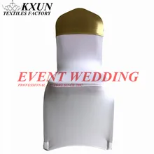 10 шт. распродажа бронзовая покрытая лайкрой крышка стула капот для банкета свадьбы спандекс украшение для стула