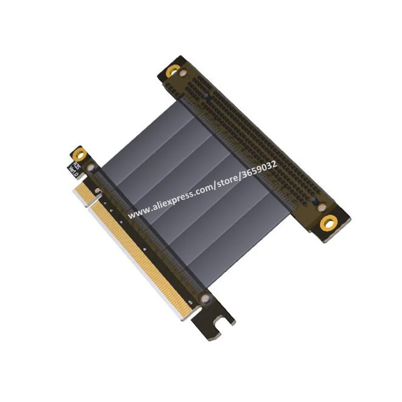 Gen3.0 PCI-E x16 To x16 3.0 male to female Elbow Left Angled Riser Cable 20cm 25cm PCI Express pcie 16x pci e Extender risers