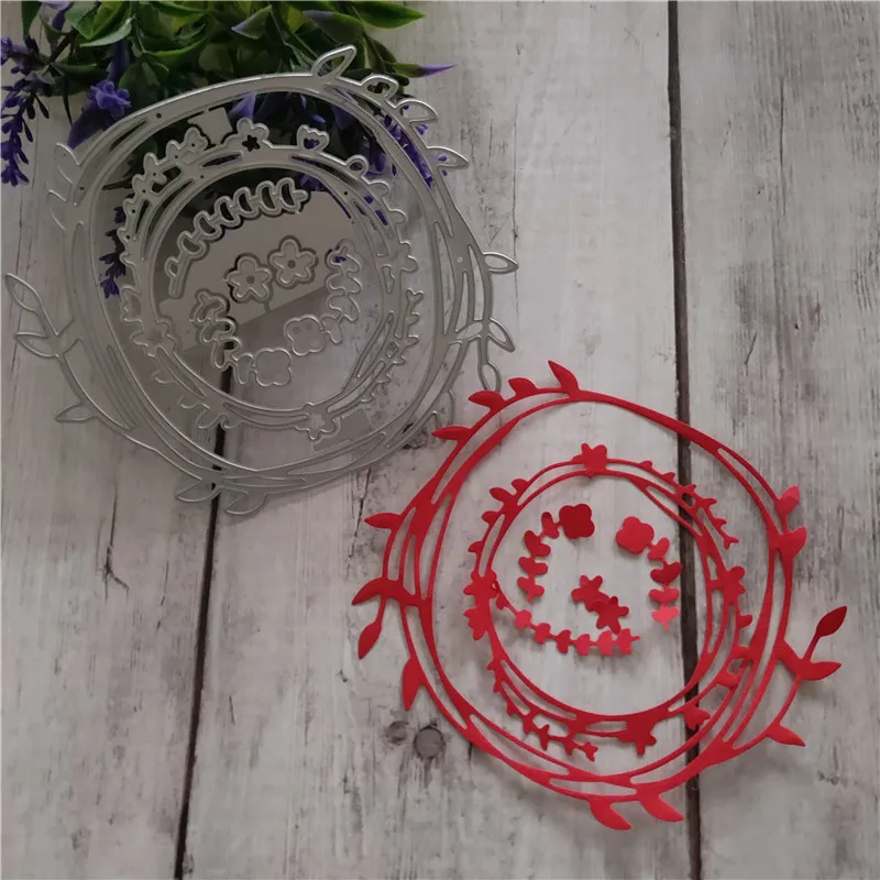 

DIY Circle Ring Dies Metal Cutting Steel Stackable Scrapbooking Embossing Dies Cut Stencils DIY Decorative Cards