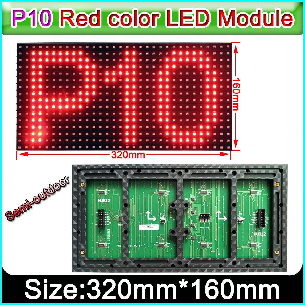 New P10 Red Outdoor Led Module, Semi 